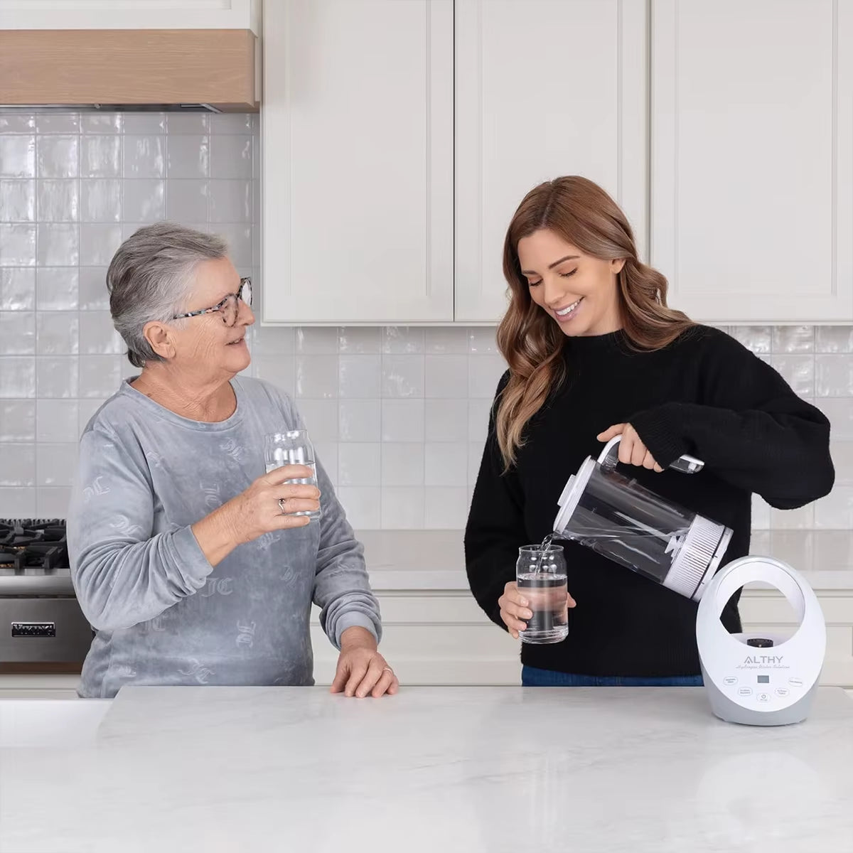 Hydrogen Water Pitcher Generator Machine Bottle Jug Kettle SPE PEM Technology. Balanced Water PH Calcium Sulfite Filter