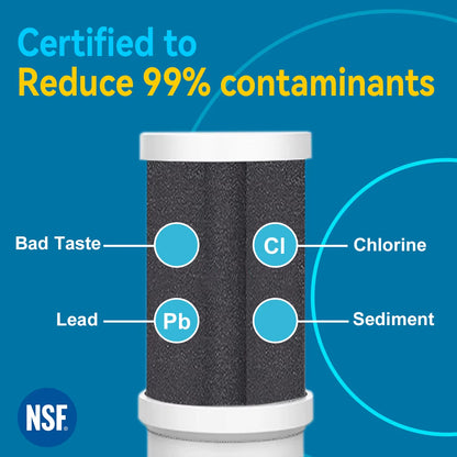 Faucet Tap Water Filter Purifier System, Reduces Lead, Chlorine & Bad Taste NSF Certified 320-Gallon Kitchen