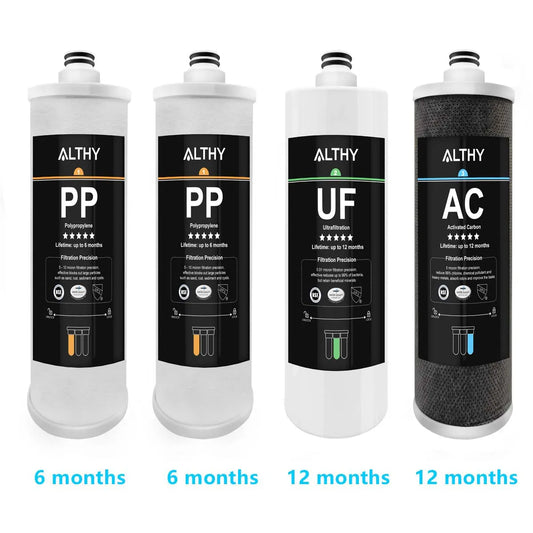 Replacement Filter for  AL-UF30 under Sink Ultrafiltration Water Filter Purifier System 2PP+UF+AC for 12 Months